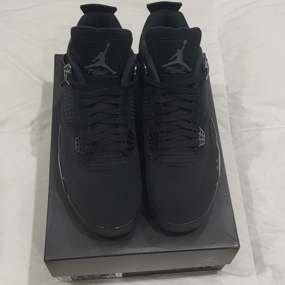 Brand New Jordan 4 Black Cat Size 12 M - Picture 7 of 9